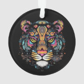 Geweldige tijgerkop ornament (achterkant)
