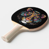 Geweldige tijgerkop tafeltennisbatje (Voorkant Gekanteld)