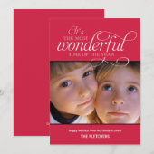 Geweldige Time Holiday-fotokaarten Feestdagenkaart (Voorkant / Achterkant)