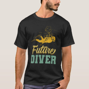Geweldige toekomstige duiker Scuba duiken Aquaholi T-shirt