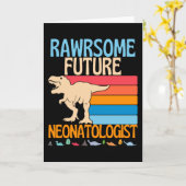 Geweldige Toekomstige neonatoloog Nicu Doctor Neon Kaart (Gele Bloem)