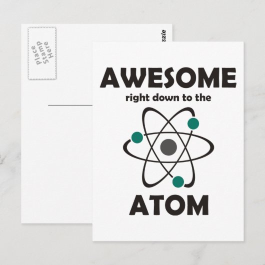 Geweldige tot aan de Atom Briefkaart (Voorkant / Achterkant)