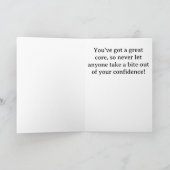 Geweldige tot Core glimlachend rood Apple Big Eyes Kaart (Binnen)