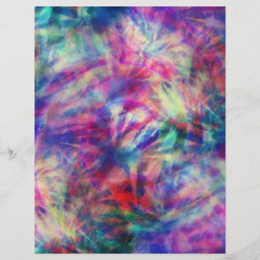 Geweldige trendbandkleurige kleurstof jonge wild e flyer (Achterkant)