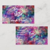 Geweldige trendbandkleurige kleurstof jonge wild e visitekaartje (Voorkant / Achterkant)