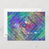 Geweldige trendy aztec geometrische diamantvormen briefkaart (Voorkant / Achterkant)