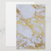 Geweldige trendy modern faux goudglitter marmer briefpapier (Voorkant / Achterkant)