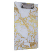 Geweldige trendy modern faux goudglitter marmer klembord (Rechts)