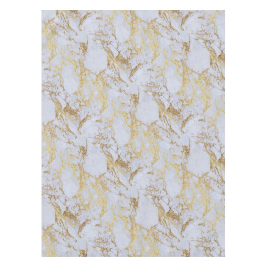 Geweldige trendy modern faux goudglitter marmer tafelkleed (Voorkant)