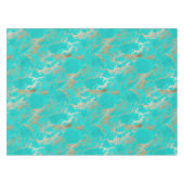 Geweldige trendy modern faux goudglitter marmer tafelkleed (Voorkant (Horizontaal))