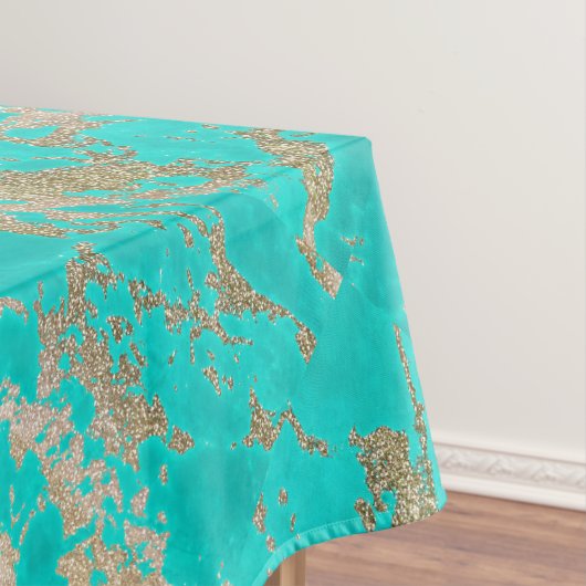 Geweldige trendy modern faux goudglitter marmer tafelkleed (Voorbeeld)