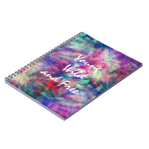 Geweldige trendy tribale tie-dye jong wild en vrij notitieboek
