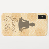 Geweldige trillingen Zittende lotushouding Case-Mate iPhone Case (Achterkant (horizontaal))