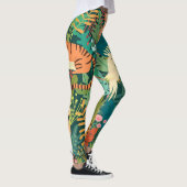 Geweldige tropisch motief l Wilde dieren l Groen Leggings (Rechts)