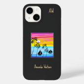 Geweldige Tropische Zonsondergang Zeilende Mok Case-Mate iPhone Case (Achterkant)
