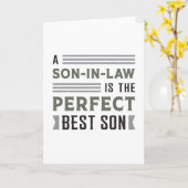 Geweldige Trots Beste Zoon In Recht Zoon Gift Idee Kaart (Gele Bloem)