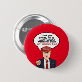 Geweldige Trump Birthday Card - Laten we eerlijk v Ronde Button 5,7 Cm (Voorkant /achterkant)