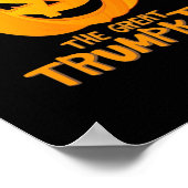 Geweldige Trumpkin Grappig Halloween Poster (Hoek)