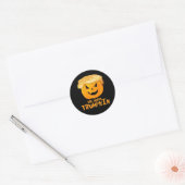 Geweldige Trumpkin Grappig Halloween Ronde Sticker (Envelop)