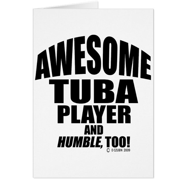 Geweldige Tuba Player (Voorkant)