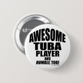Geweldige Tuba Player Ronde Button 5,7 Cm (Voorkant /achterkant)