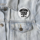 Geweldige Tuba Player Ronde Button 5,7 Cm (In situ)