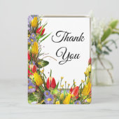Geweldige tulpen Dank je wel Bedankkaart (Staand voorkant)