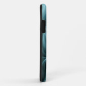Geweldige turquoise bloemfractal Case-Mate iPhone case (Achterkant/rechts)