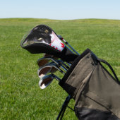 Geweldige Tuxedo Cat in de tuin Golfheadcover (Insitu)