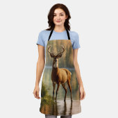 Geweldige Twaalf Punt Buck in Herfstwateren Schort (Gedragen)