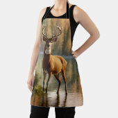 Geweldige Twaalf Punt Buck in Herfstwateren Schort (Insitu)