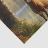 Geweldige Twaalf Punt Buck in Herfstwateren Tissuepapier (Detail)