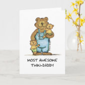 Geweldige tweelingvader kaart (Gele Bloem)