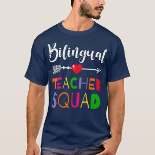 Geweldige tweetalige lerarenplein Funny Colleague T-shirt