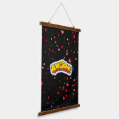 Geweldige typografie hangend wandkleed (Gebogen)