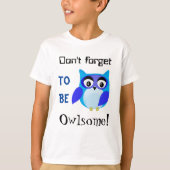 Geweldige uil cartoon t-shirt (Voorkant)