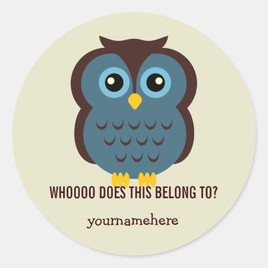 Geweldige Uil DIT IS VAN Stickers (Voorkant)