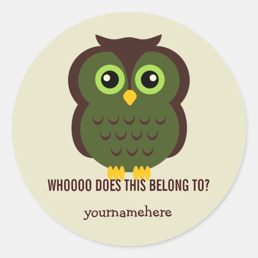 Geweldige Uil DIT IS VAN Stickers (Voorkant)