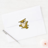 Geweldige uil ronde sticker (Envelop)