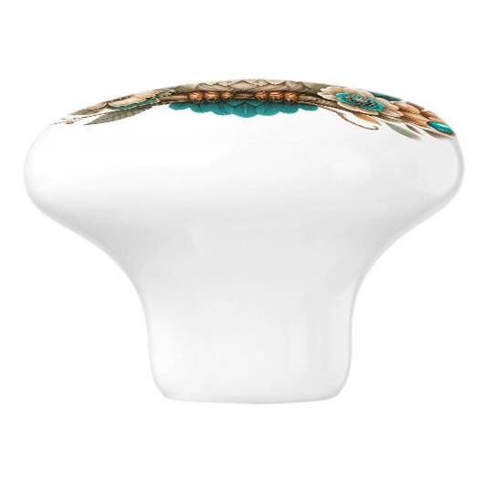 GEWELDIGE UILEN KERAMISCHE KNOP (Zijkant)