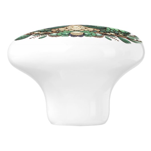 GEWELDIGE UILEN KERAMISCHE KNOP (Zijkant)