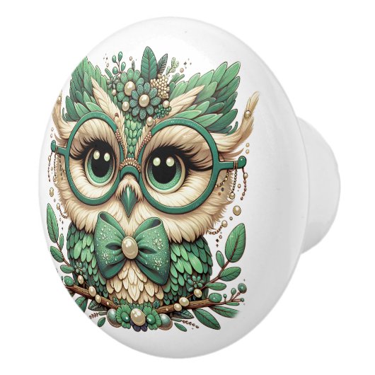 GEWELDIGE UILEN KERAMISCHE KNOP (Rechts)