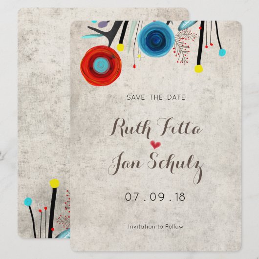 Geweldige uitnodiging tot huwelijk Rupydetequila (Voorkant / Achterkant)