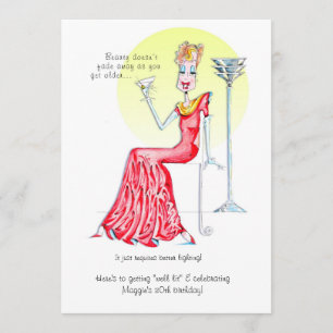 Geweldige uitnodiging voor de verjaardag van het v