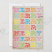 Geweldige uitnodiging voor kerstfeestelijke feestd (Achterkant)