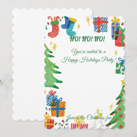 Geweldige uitnodiging voor vrienden en familie (Voorkant / Achterkant)