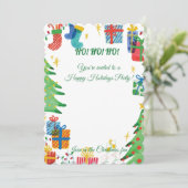 Geweldige uitnodiging voor vrienden en familie (Staand voorkant)