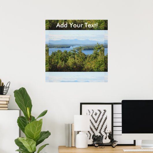 Geweldige Uitzicht van winnipesaukee Poster (Thuiskantoor)