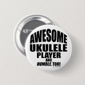 Geweldige Ukulele Player Ronde Button 5,7 Cm (Voorkant /achterkant)