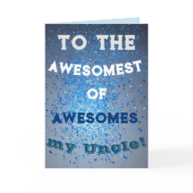 Geweldige Uncle Holiday Kaart